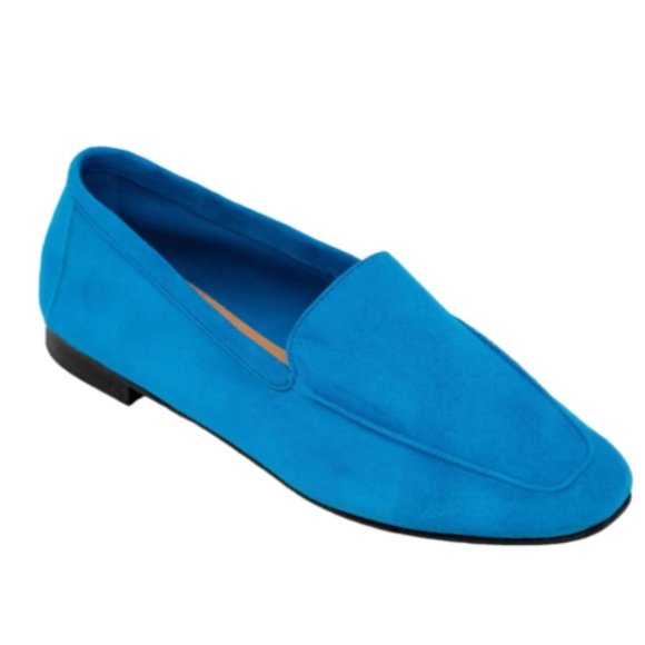 Andrea Carrano Mare Loafers Suede Turquoise Blue NWB - Picture 4 of 6